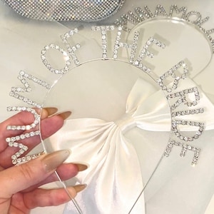 Fascia per capelli regalo per la madre della sposa, regali per la festa nuziale, regalo per il giorno delle nozze della mamma, regalo per la madre della sposa, tiara per la madre della sposa