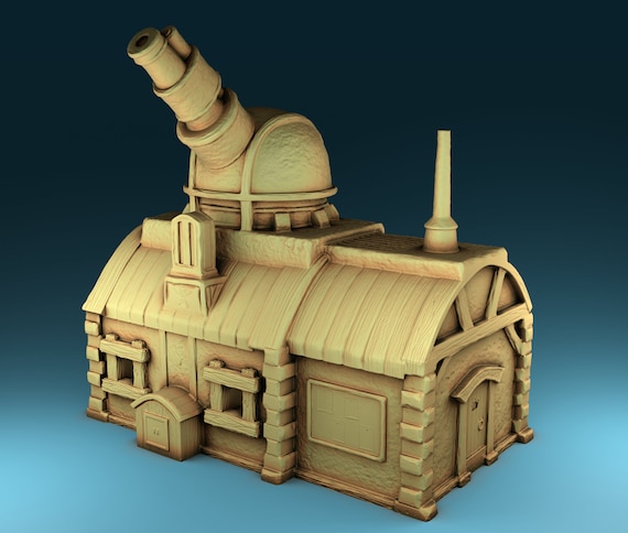 14x Middle Ages Fantasy Style Buildings Part for 3D Printing