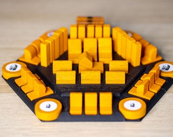 Catan game organizer alle onderdelen 3D-geprint milieuvriendelijk PLA