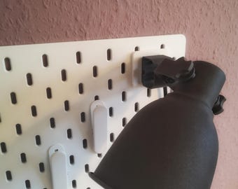 Home and living, storage and organization: Ikea Skadis pegboard compatible accessories, Ikea Hektar mount.