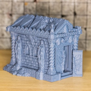Miniature graveyard tomb, regular or ruined. D&D - Miniatures - Tabletop - RPG - Roleplaying - Scenery - Decor