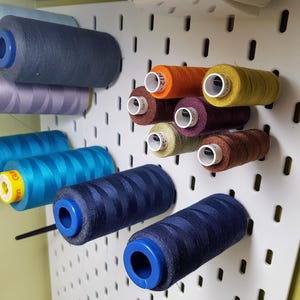 Home and living, storage and organization: Ikea Skadis pegboard compatible accessories. Bobbing or spool rods. Set of 5 long rods.