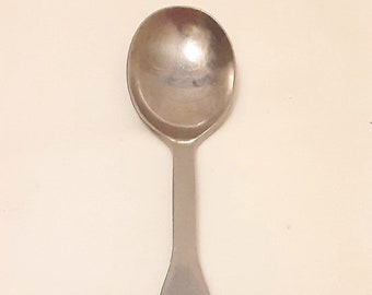 Vintage Sanitoy Stainless Steel Baby Spoon, made in Korea