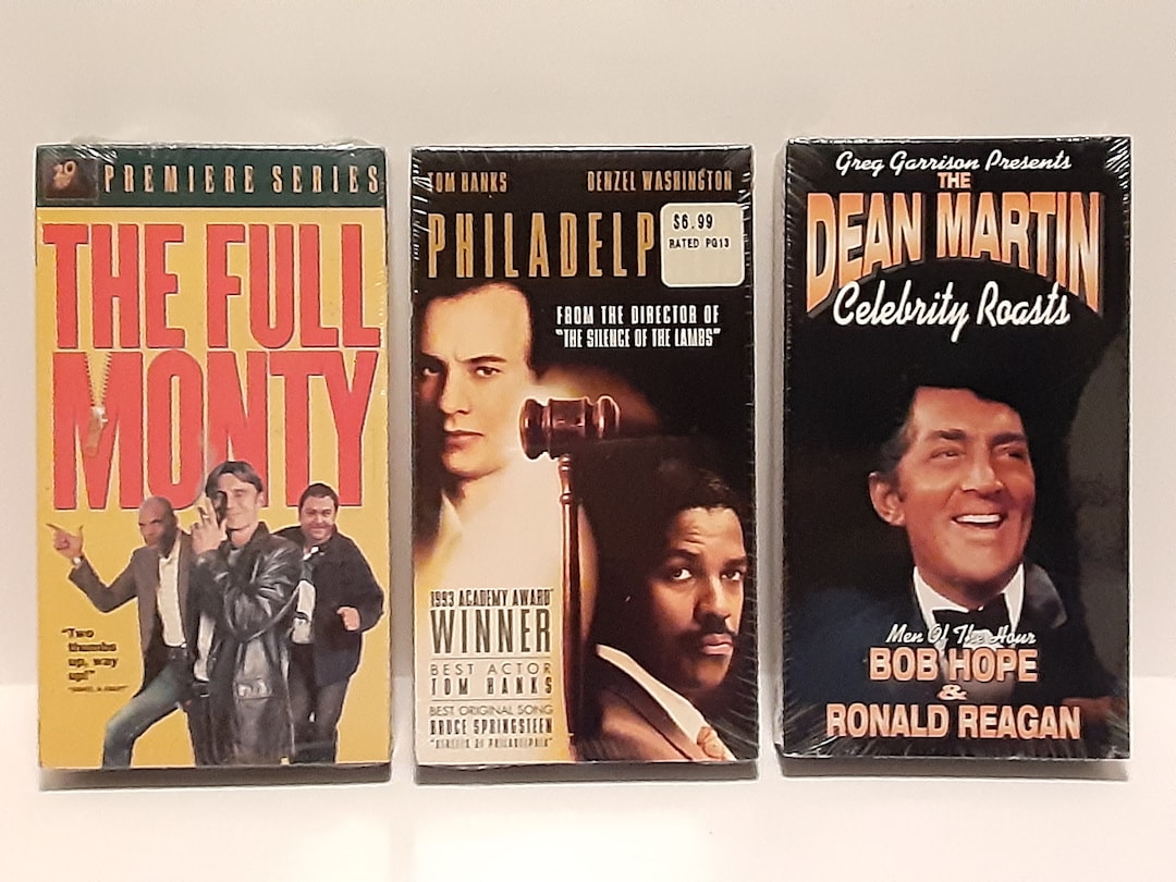 Vintage Factory Sealed VHS Movies the Full Monty Premiere Series