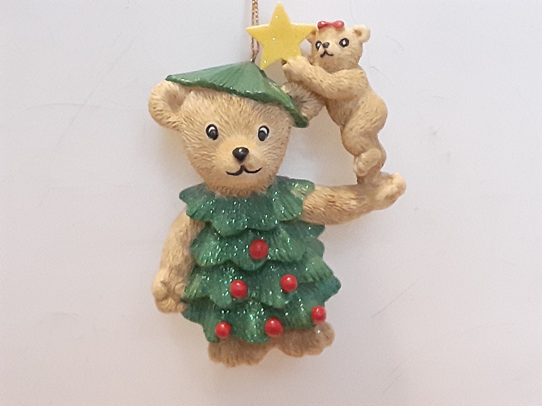 Tagltd Rustic Christmas Mama And Baby Bears With Sweater Ornament