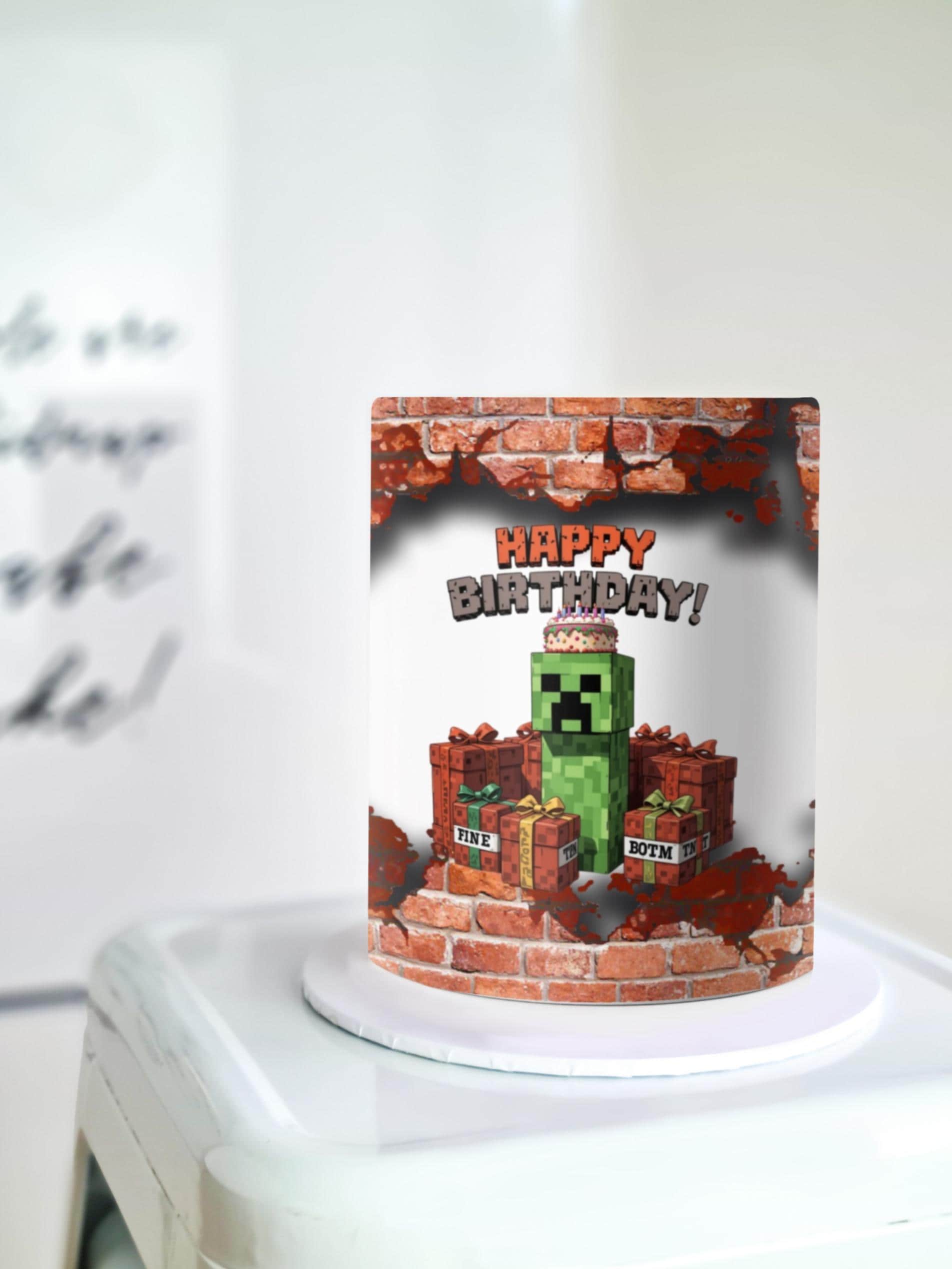 Minecraft Creeper Cake Wrap