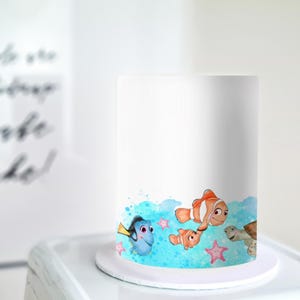 Finding Nemo and Dory Cake Wrap - Disney A4 Edible Image - Licensed Icing Sheet