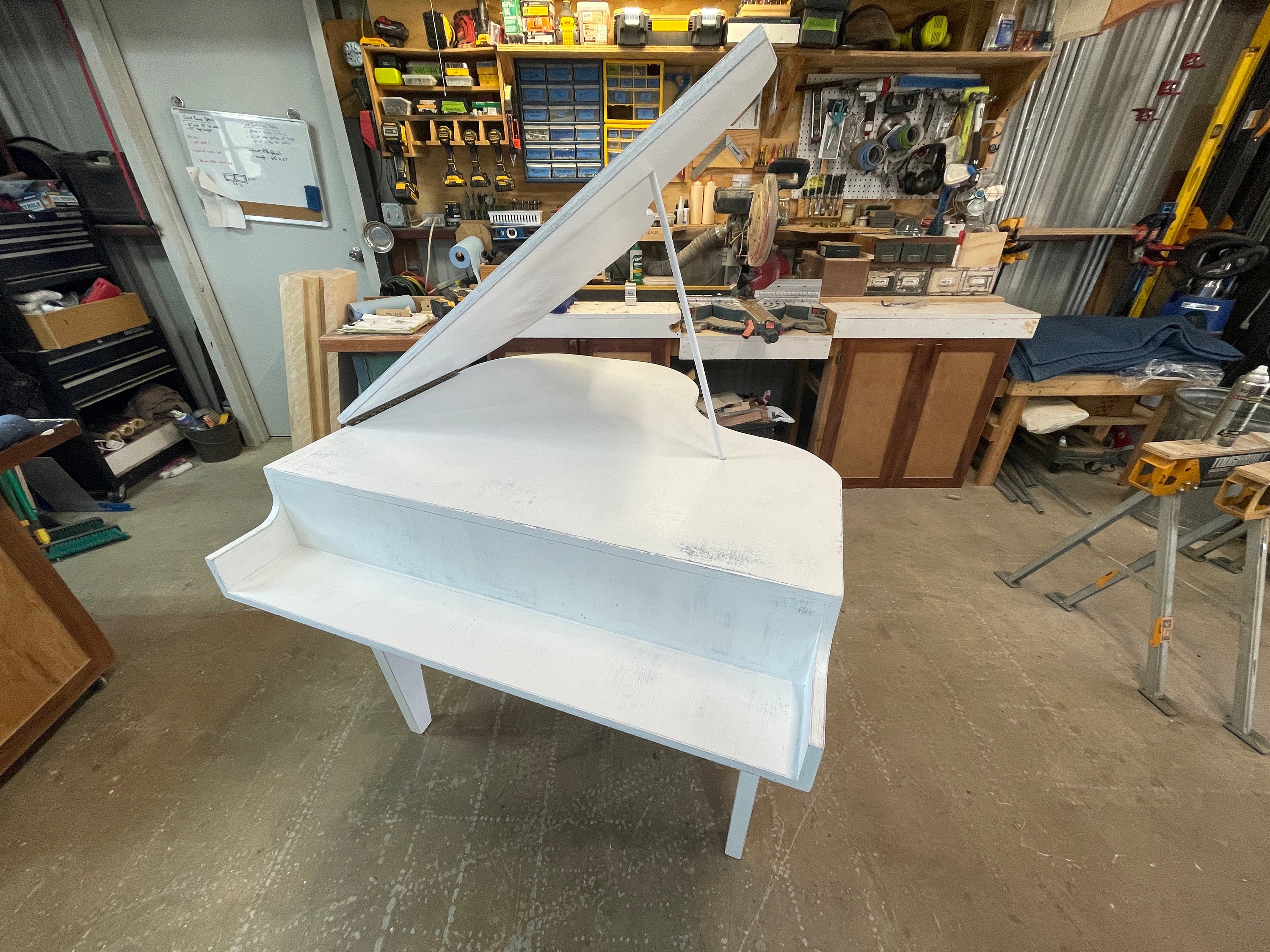 Portable Grand Piano Shell for Keyboards Faux Grand Piano Shell for Gigging, Touring, Home