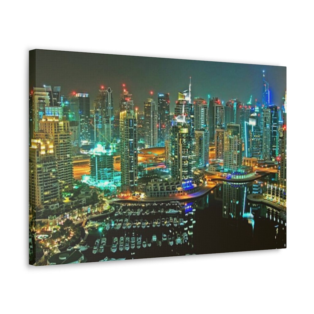 Skylines Canvas Wall Art Dubai Wall Decor Print Living Room Bedroom