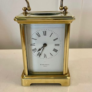 Antique Victorian Quality Brass Carriage Clock