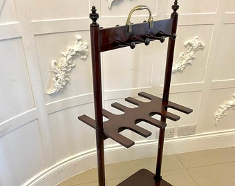 Antique George III Quality Mahogany Boot Rack