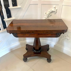 Antique Regency Quality Rosewood Tea/Console Table