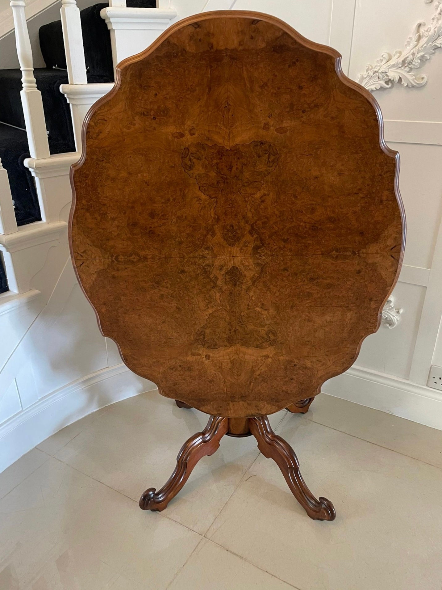 Fine Quality Antique Burr Walnut Shaped Tilt Top Centre Table - Etsy