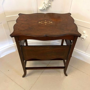 Bijzonder antiek Edwardiaans ingelegd palissander midden-/bijzettafeltje