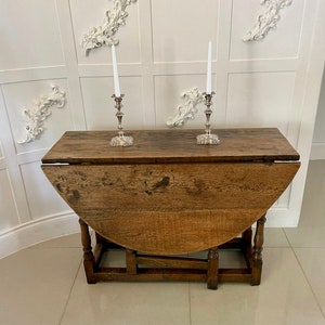 Antique Victorian Quality Oak Gateleg Table