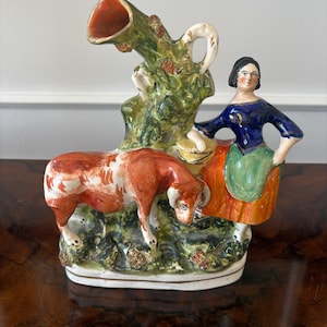 Antique Victorian Staffordshire Flatback Figure
