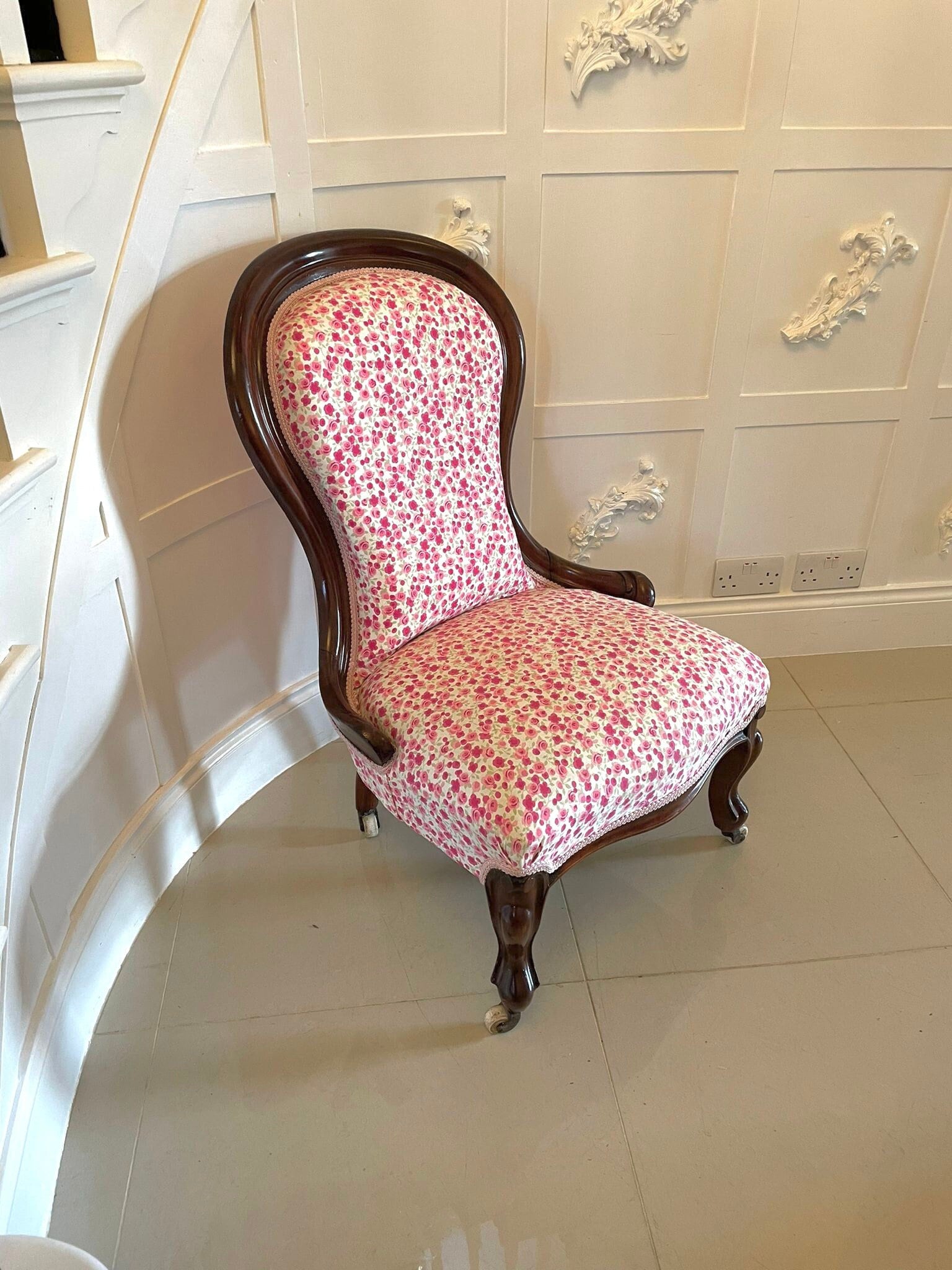 Antique Victorian Mahogany Ladies Chair Etsy