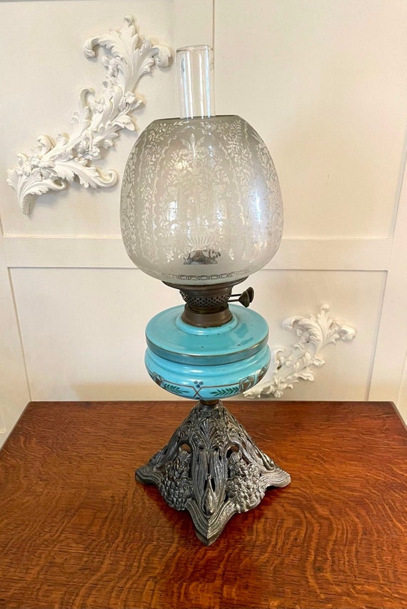 Antique victorian cheap oil lamps