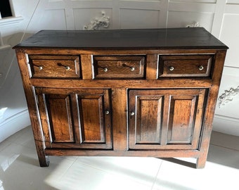 18th Century Antique Quality Oak Dresser Base