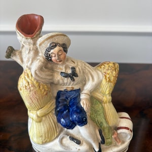 Antique Victorian Staffordshire Flatback Figure