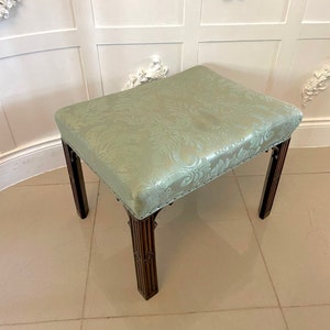 Antique Victorian Quality Mahogany Stool