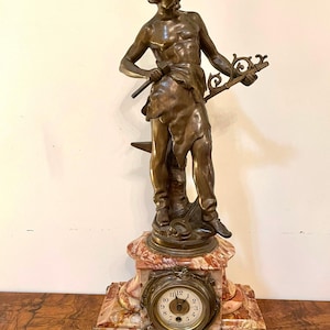 Large Antique 19th Century Quality Victorian French Mantel Clock