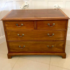 Antike viktorianische Qualität Mahagoni Kommode mit 4 Schubladen