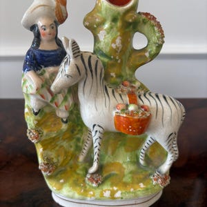Antique Victorian Staffordshire Flatback Figure