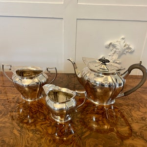 Antikes Edwardian Qualität versilbertes Tee-Set
