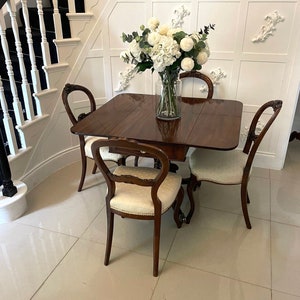 Antique Regency Mahogany 4 seater Dining/Pembroke Table