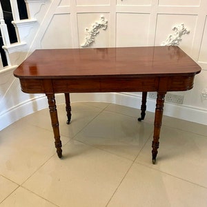 Unusual Antique George III Quality Mahogany Console/Dining Table