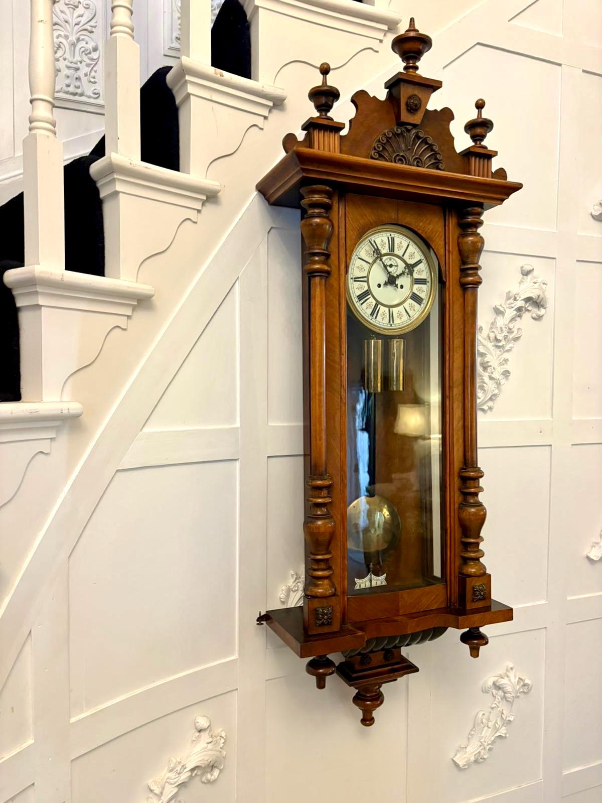 Antique Quality Carved Walnut Vienna Regulator Striking Wall Clock - Etsy