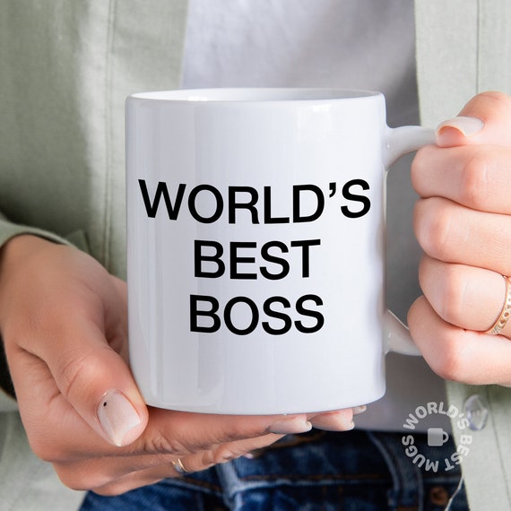 World's Best Boss Mug the Office Mug Funny Anniversary Etsy