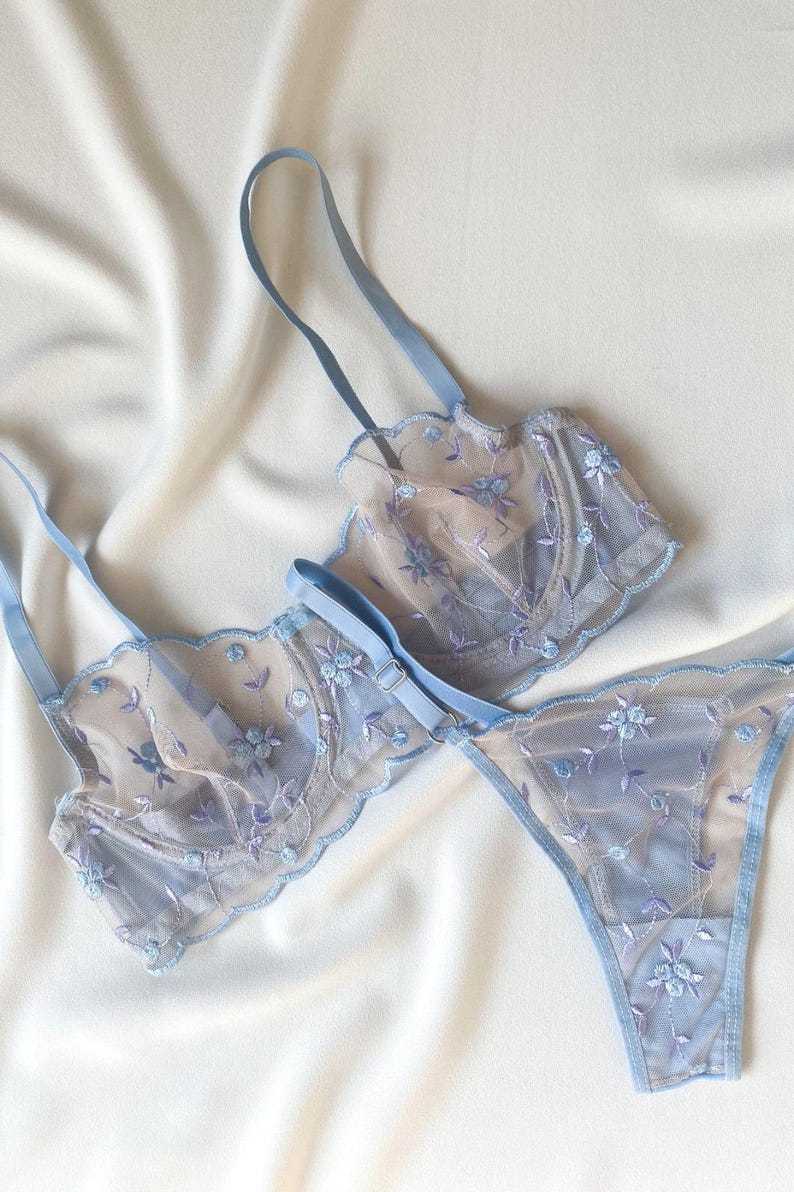 Corn Blue Jeweled Thong