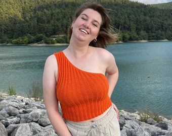 Top corto de crochet hecho a mano, camiseta de algodón de doble cara, bralette de playa