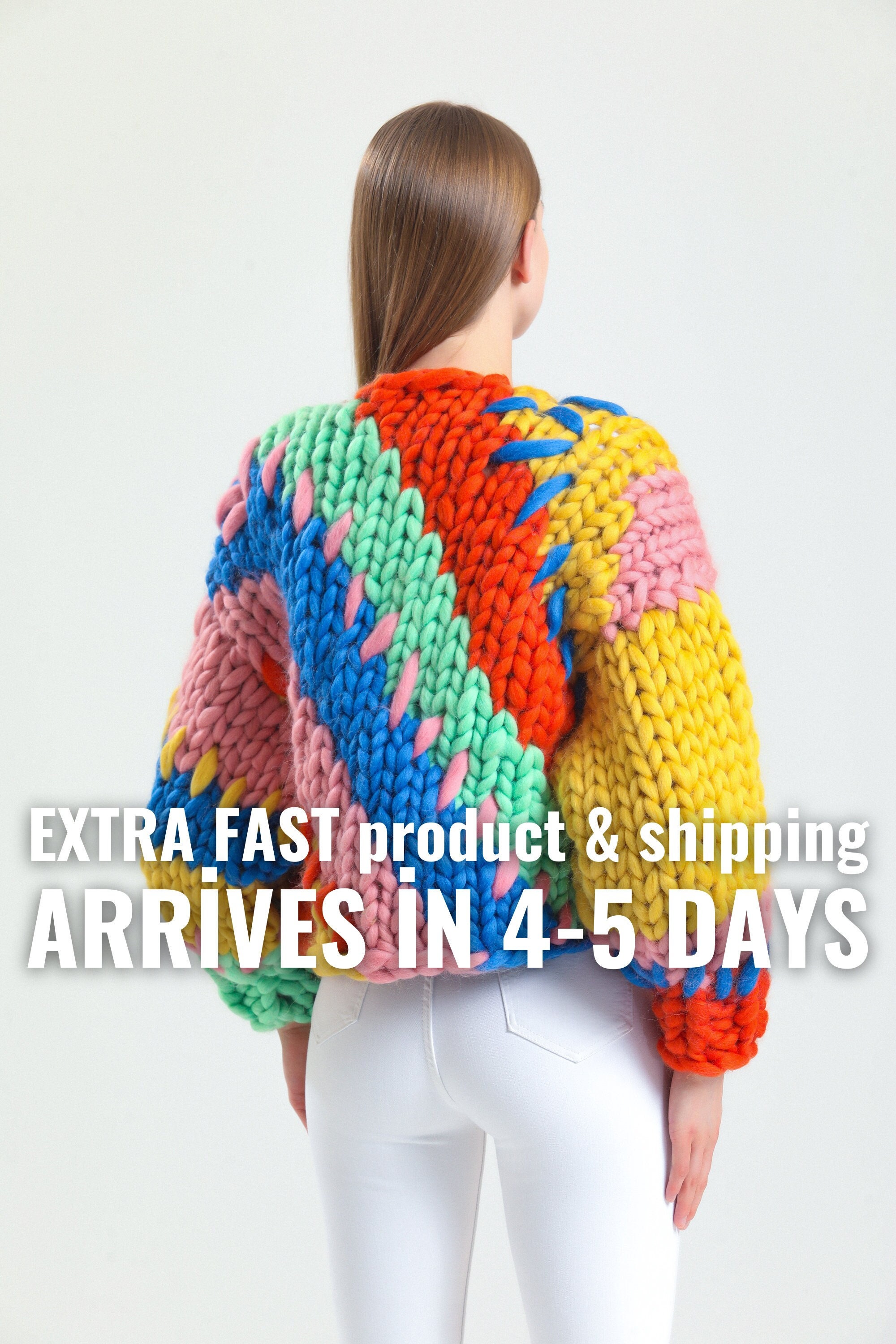 HOPE MACAULAY】アウター オーバーサイズニットカーディガン