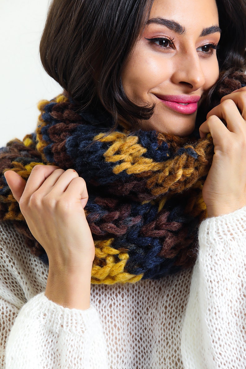 Handmade Warm Shawl , Knit Pocket Scarf , Super Cozy Wrap - Etsy