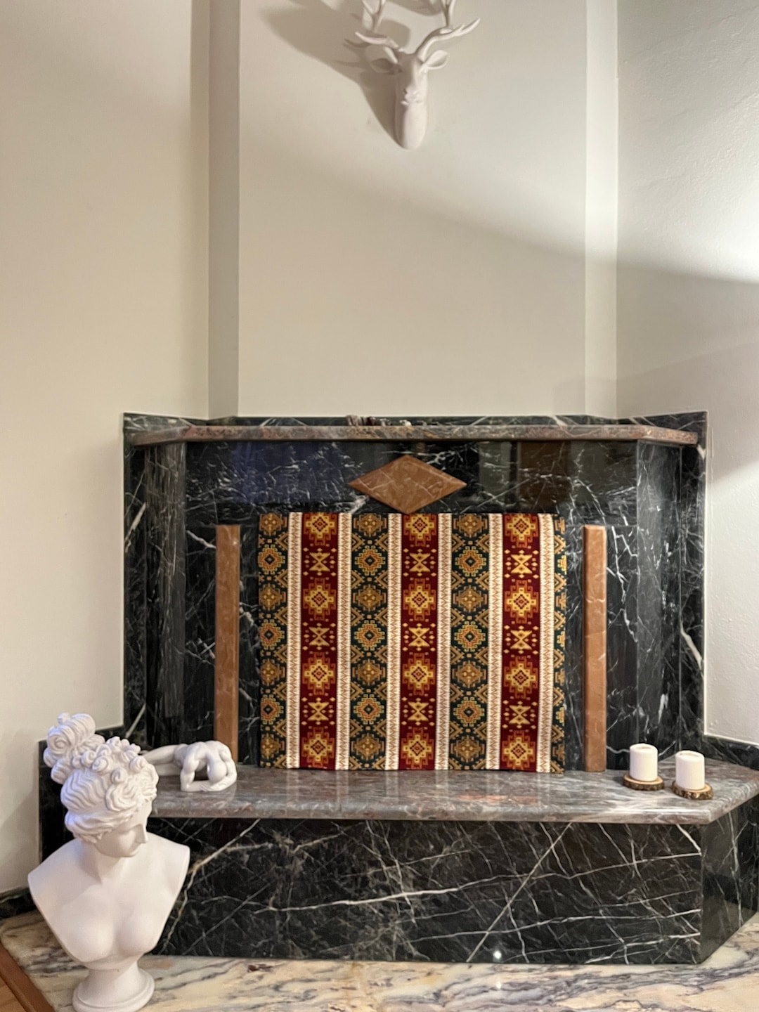 Fireplace Screen , Fireplace Draft Stopper , Fireplace Draft Eliminator , Fireplace Decor