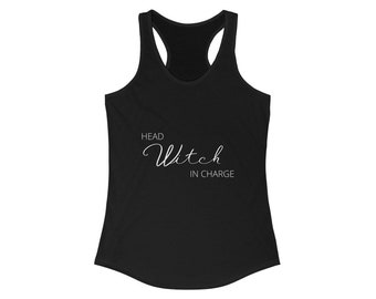 Head Witch In Charge Tank | Halloween Shirt | Spooky Season Top | Witch