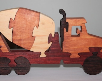 Cement Truck Scroll saw puzzle pattern