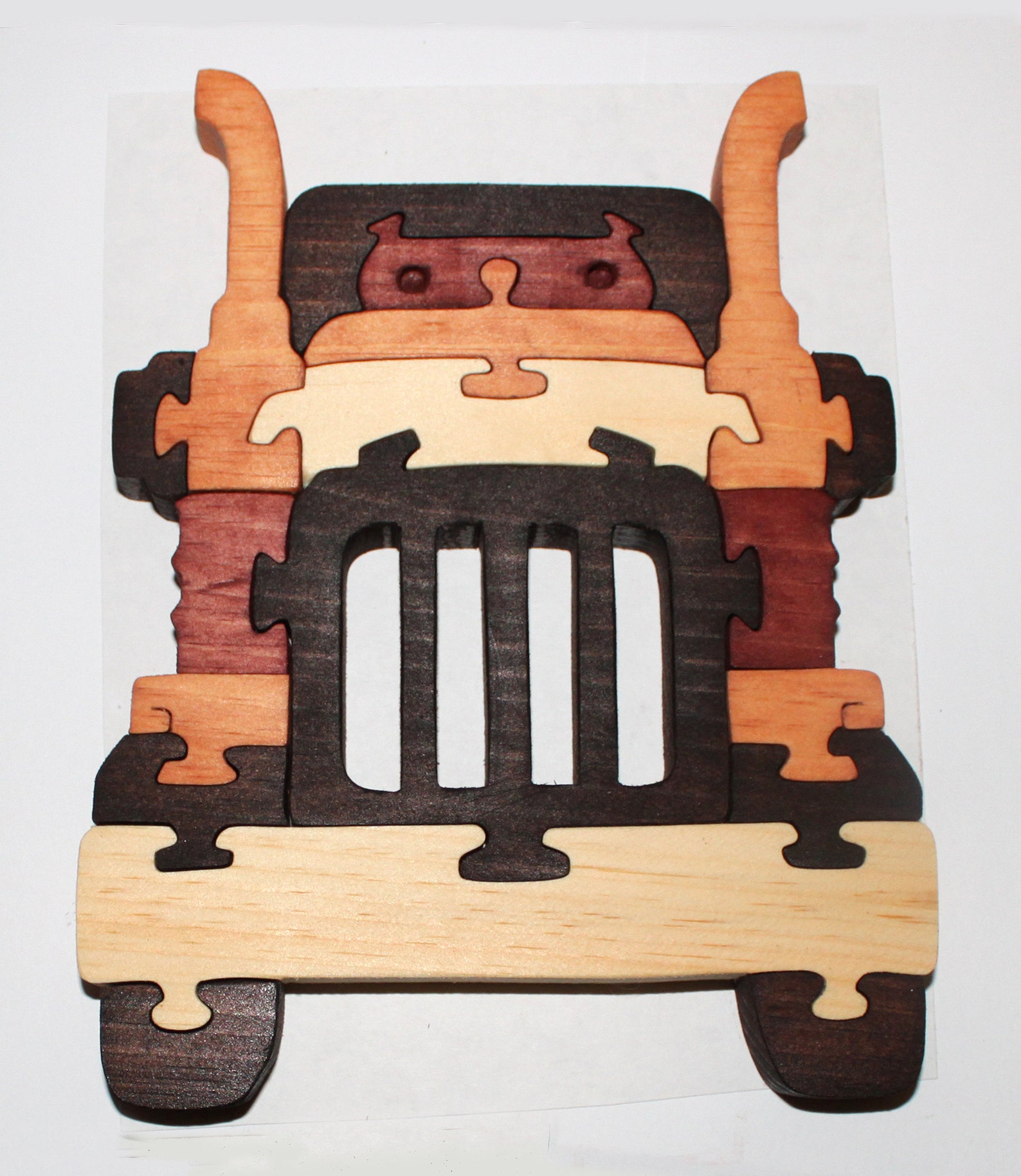 Transport Scroll Saw Truck Puzzle Pattern Etsy