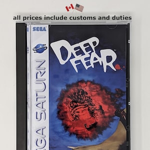 Deep Fear -  Sega Saturn Reproduction Game + longbox, sponge & protective case