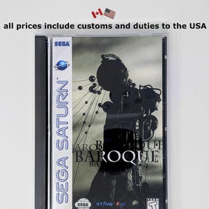 Baroque -  Sega Saturn Reproduction Game + longbox, sponge & protective case