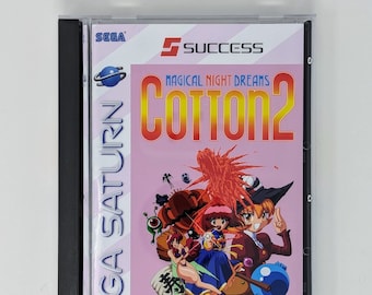 Cotton 2 -  Sega Saturn game + longbox, sponge & protective case