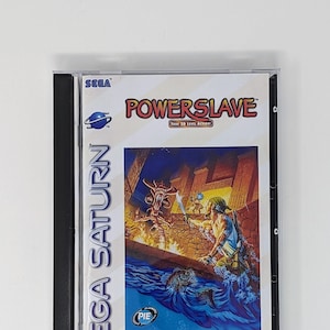 Powerslave -  Sega Saturn Reproduction Game + longbox, sponge & protective case