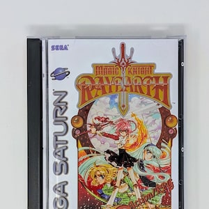 Magic Knight Rayearth -  Sega Saturn Reproduction Game + longbox, sponge & protective case