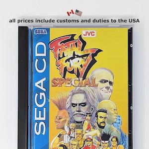 Fatal Fury - Sega CD Reproduction Game + longbox, sponge & protective case