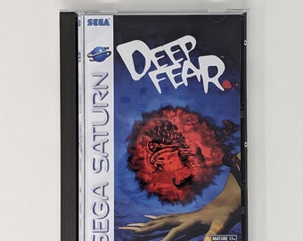 Deep Fear -  Sega Saturn game + longbox, sponge & protective case