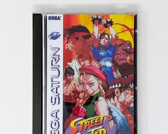 Street Fighter Collection -  Sega Saturn game + longbox, sponge & protective case