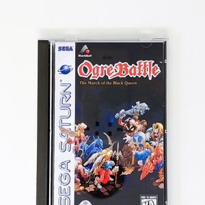 Ogre Battle -  Sega Saturn Reproduction Game + longbox, sponge & protective case